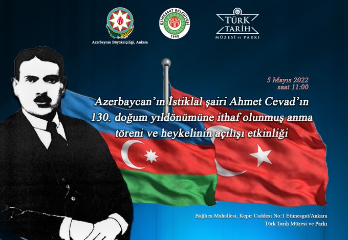Azərbaycan şairinin Türkiyədə heykəli UCALDILDI - FOTO