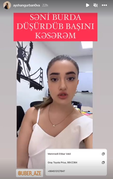 Bakıda "TikTok" fenomeni olan müəllim ÖLÜMLƏ HƏDƏLƏNDİ: "Başını kəsərəm" - 