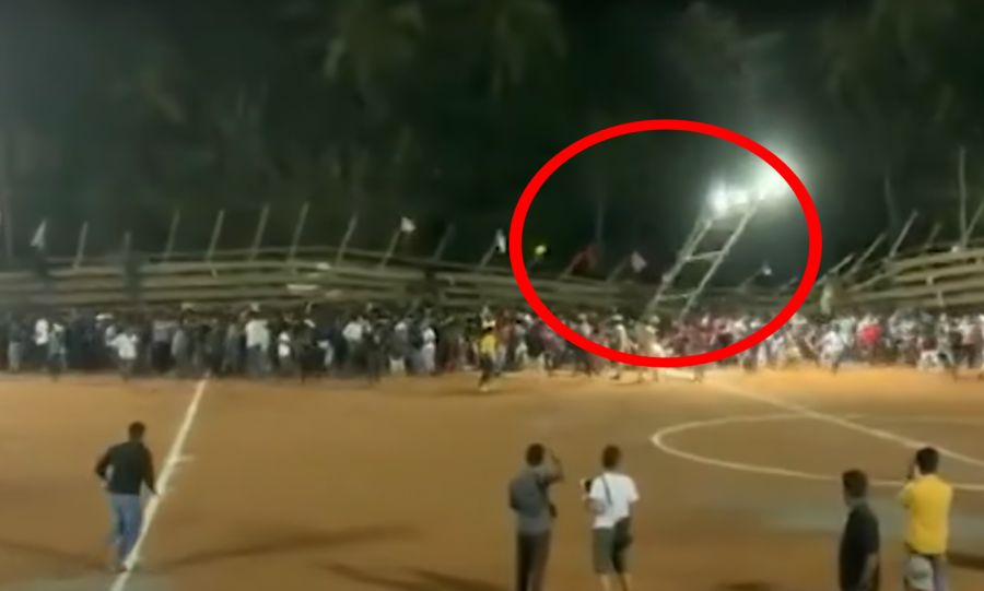 Futbol matçında faciə: Tribuna çöküb, 200-ə yaxın azarkeş xəsarət alıb