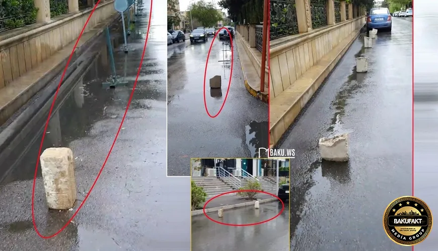 Bakıda naməlum şəxs yolun hər iki tərəfini zəbt edib sürücülərdən pul alır - ŞİKAYƏT