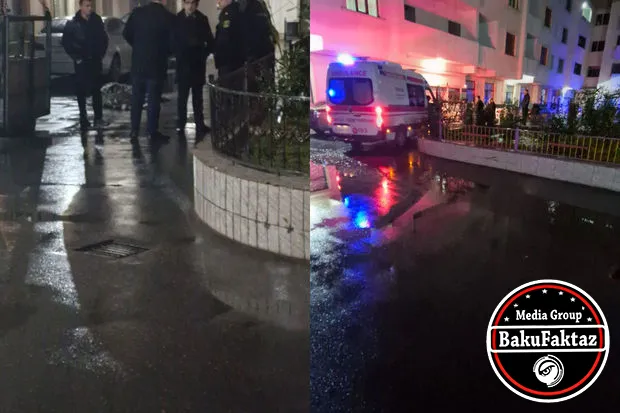 Bakıda yaşayış binasının qarşısında ölüm hadisəsi baş verib - FOTO/VİDEO