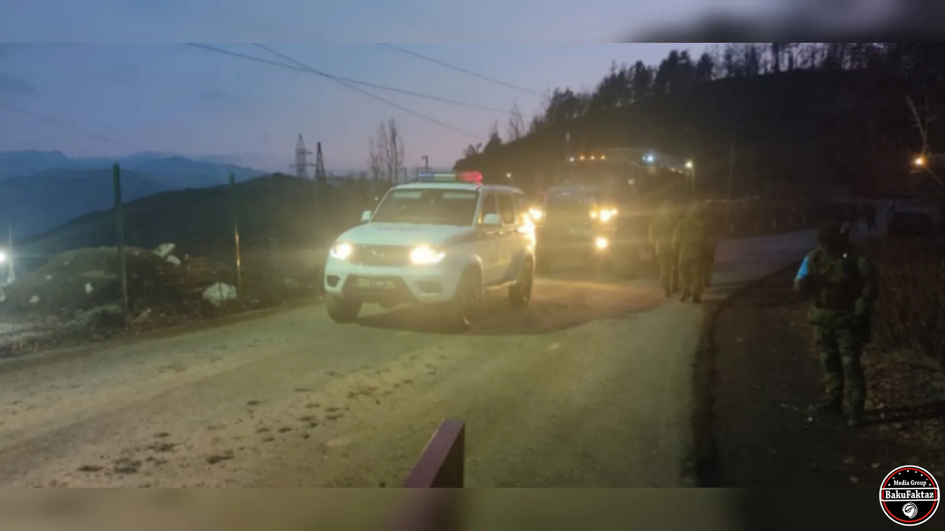Xankəndi-Laçın yolunda aksiya keçirilən yerdən rus sülhməramlılarının təminat maşınları növbəti dəfə maneəsiz keçib